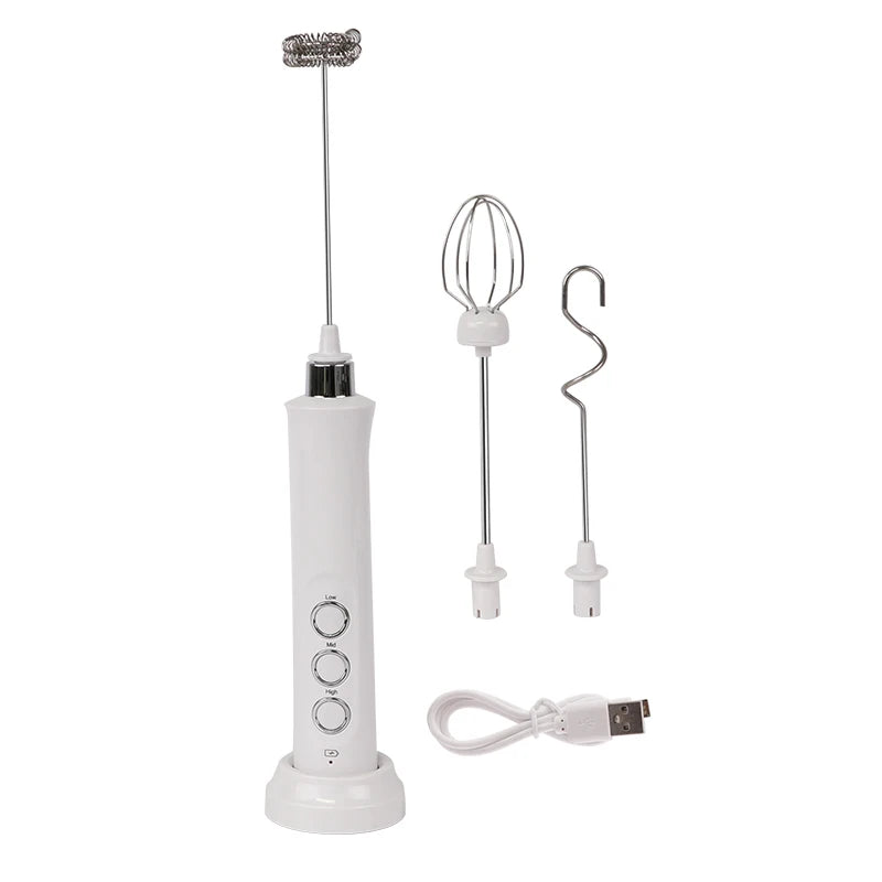 Hot Sale Electric Automatic Milk Foam Hand Milk Frother With Stand Drink Mixer