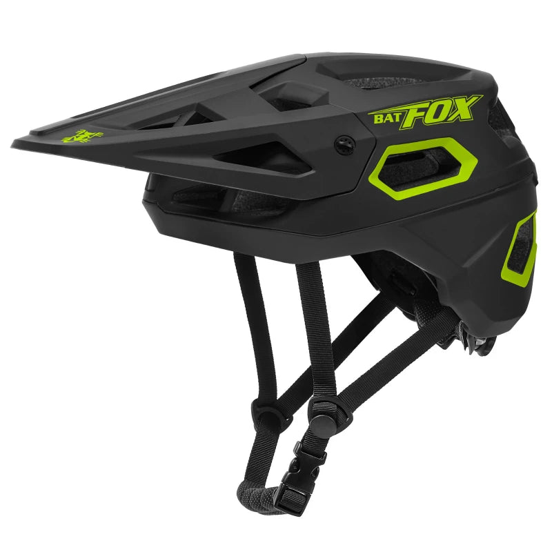 BATFOX Full Size MTB Bike Helmet CE/CPSC UKCA Safety Certified BMX Cycling Helmet Maximum Ventilation Adjustable Dual Sport