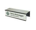Anodized Metal Satin Aluminum Changeable Cubicle Nameplate Holder Guaranteed Not to Crack