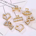 New Rhinestone Hair Claws Women Fashion Pearl Crystal Metal Hair Accessories in Sale