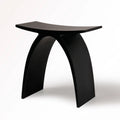 Italian Designed Modern Solid Surface Shower Bench Stool Black Nordic Artificial Stone Contemporary Style Gm Stone Brand 5-Year