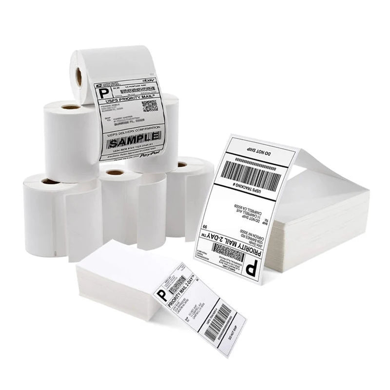 40x60mm Vinyl Scratch-Off Adhesive Thermal Labels Supermarket Grocery Promotion Exhibition Custom Sticker Express Shipping