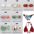 Unique Gold Resin Plastic Beads Swimwear Water Resistant Accessories Beads For Bikini