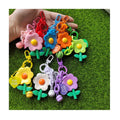 Cute Keychains Women Sweet Flower Pendant Car Keychain Girls Beaded Bracelet Keyring Wholesale Sunflower Keys Keychain