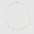 Minimalist Star Sequins Charms Choker Necklace Stainless Steel for Women 14K Gold Link Chain Necklaces 1pcs/opp Bag 3 Pcs CN;ZHE