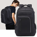 Men's Fashionable Casual Laptop Backpack Waterproof Polyester Lining Zipper Closure for Business Travel and School Use