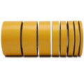 Acrylic Double Sided Heat Resistant Tape PET Backing Yellow Release Paper Die Cut -20~120 Temperature Resistance