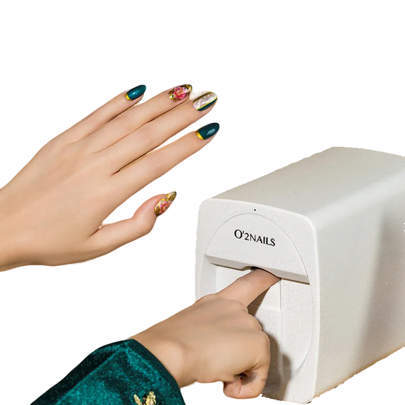 Mobile  Pattern Nail Printing Machine  Professional 3d Nail Printer Machine Digital Mobile Nail Art Printer