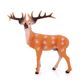 Wholesale Solid PVC Simulation Statue Model Animal Figures Sika Deer Figures Animal Figurines Toys