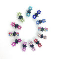 Small Crystal Bridal Hair Pins Alloy Butterfly Shape Hair Claw Clips Rhinestone Bling Barrette Girls' Wedding Hair Accessories