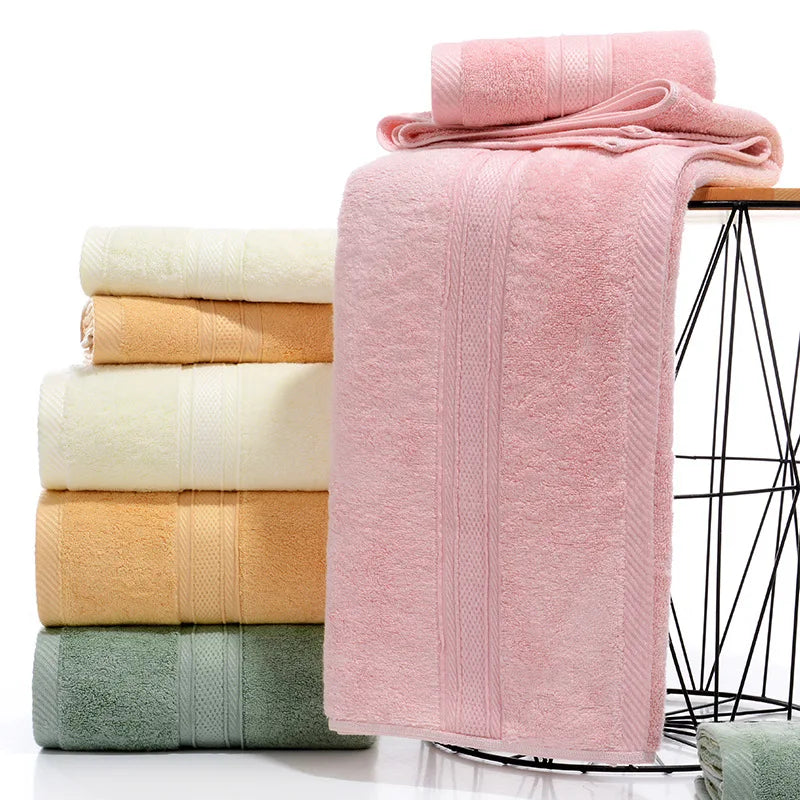 High Quality Soft 100% Bamboo Cotton Towel Custom logo Hotel  Home Bamboo Face Bath Towels Set