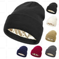 High Quality Custom Embroidery logo Winter Warm Acrylic High Elastic Beanie Knitted Hat for Men and Women