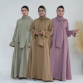 2024 New Style Abaya Modest Islamic Clothing Femmes Robe Musulmane Nida Ruffle Style One Piece Prayer Abaya Women Muslim Dress