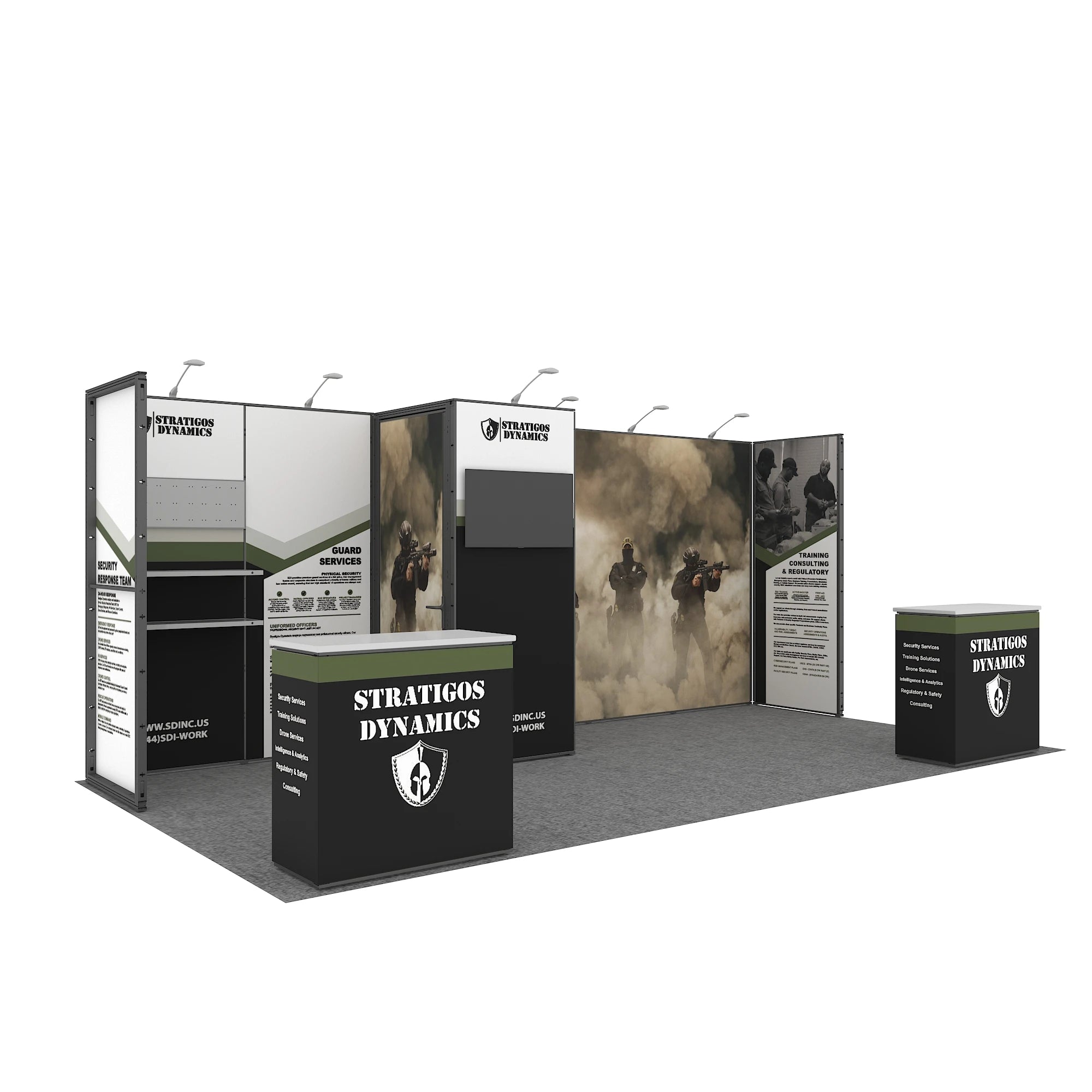 10x20ft 3x6m Portable Modular Aluminum Frame Dye Sublimation Fabric Tradeshow Exhibition Display Booth