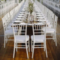 Colorful Rental Banquet Party White Wedding Hotel pp Plastic Chiavari Chair