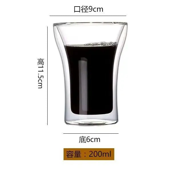 Best Selling Glass Cup High Borosilicate Glass Double Wall  Coffee Cup Milk Glass