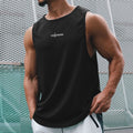 Singlets for Men Summer Sleeveless T-shirt Men Stringer tank Top Bodybuilding Mesh Breathable High Street Fitness Wear