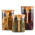 Factory Custom Logo Storage Bottles and Jars 220ml to 550ml Food Packaging Glass Jar with Plastic Cap