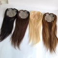 LONGFOR Perfect Free Style Silk Base Clip in Hair Topper for Thinning Hair Virgin 613# Human Hair Topper