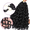 Gogo Curly Crochet Braid Hair 18inch Synthetic for Wavy Curls Dyed Premium Fiber Wholesale