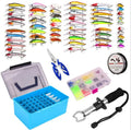 WEIHE 145pcs VIB Simulate Lure Set Artificial Fishing Bait Fishing Lure Kit Combo