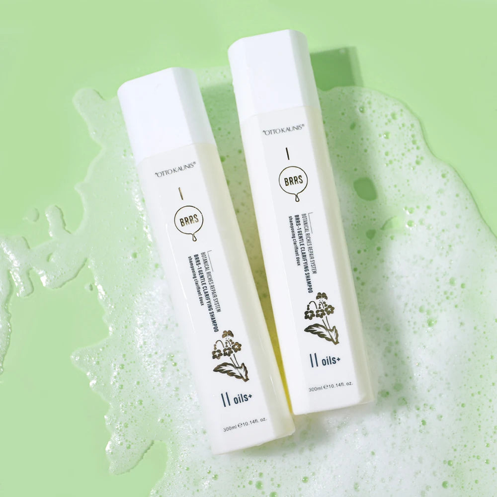 Moisturizing Clarifying Shampoo 100% Herbal Extracts Vegan Silicone-Free for Deep Dulling Deposit Removal Squeaky-Clean Hair