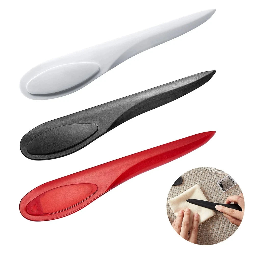 Portable 3 Pcs Sewing Mark Turner Seam Creaser Creases Sewing Tool Plastic Turner Point Quilting Seam Presser Tool