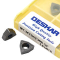 DESKAR CNC Lathe Carbide Inserts Machining Stainless Steel U Drill Blade WCMX030208 0402080 50308 06T308 080412-SF LF6018