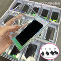 Wholesale Bulk Cashmere Mink Eyelash Extensions Russian Volume Classic Lashes Extension Tray Deep Matte Black