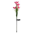 Solar Lily Flower Garden Stakes Metal Promotion Gift Garden Decoration