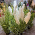 D14 Home Garden Simulation Onion Grass Potted Artificial Plants for Wall Scenery Plant Onion Grass