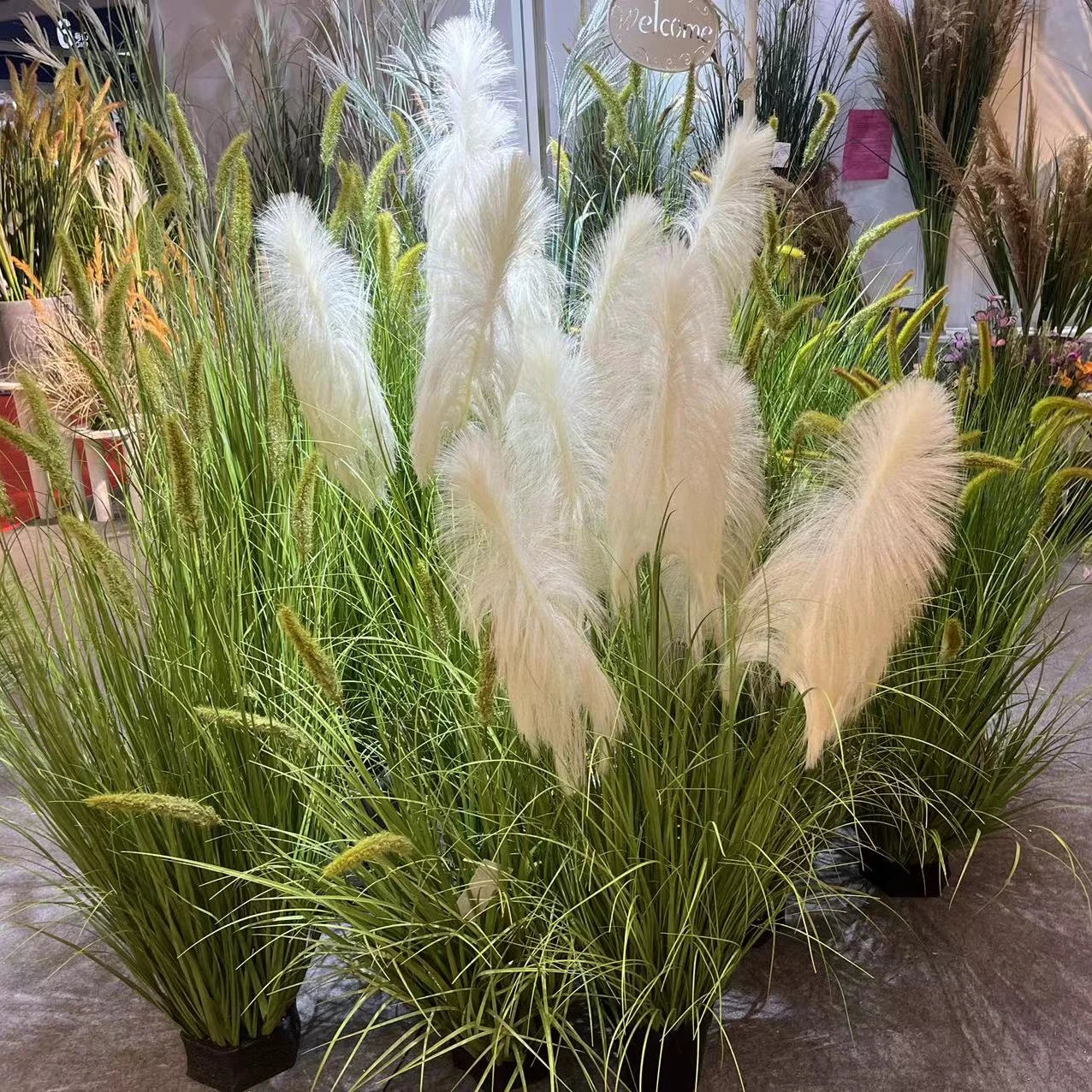 D14 Home Garden Simulation Onion Grass Potted Artificial Plants for Wall Scenery Plant Onion Grass