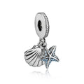 925 Sterling Silver Ocean Style Charm Fit European Charms Bracelet for Women Valentine's Day Gift
