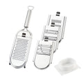 Multifunctional Stainless Steel 4-in-1 Vegetable Slicer Potato Garlic Cheese Peeler ABS Hand Protector Potato Carrot Grater