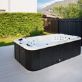 Sunrans 6m Dual Zone Swim Spa Pool Acrylic Swimming Pool Hydro Relax Compact Outdoor Design
