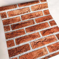UDK Vinyl Retro Brick Style Peel and Stick Wallpaper Modern Waterproof Adhesive Wall Sticker Paper