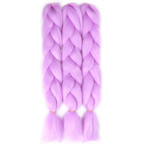 Jumbo Braid Braiding Hair Extension High Temperature Fiber Dyed 24 Inch Folded Single Weft