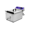 3000W 6L Oil Capacity Economical Electric Industrial Fryers with Oil Valve
