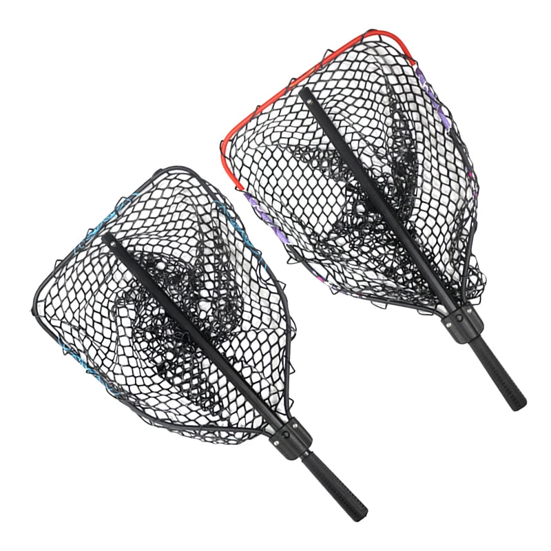 Portable Aluminum Alloy Silicone Fishing Net Sea Fishing Anti Hook Retractable Big Game Net Fishing Net