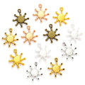 6 Color Sun Charms Alloy for Earring Necklace Pendants DIY Handmade Jewelry Accessories Making 19*16mm L224