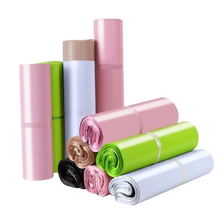 Extra Thick 100 Pcs 28*42 cm for Poly Mailer Envelope 130 Micron Roll Pack Shipping Mailing Bag for Phone Case Consumer