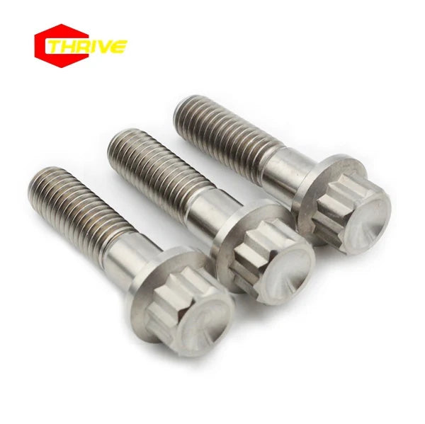 12 Angle Flange Head M8 Titanium Fastening Screws and Bolts Machinery Parts