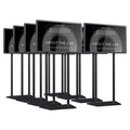 43 49 55 Inch Floor Standing Window Facing Digital Signage Menu Board Lcd Advertising Display Kiosk Touch Screen Double Sided