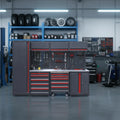 GATmatic GWS141D Heavy Duty Industrial Wholesale Metal Tool Cabinet 8 Drawers Custom Modular Garage Workshop Workstation