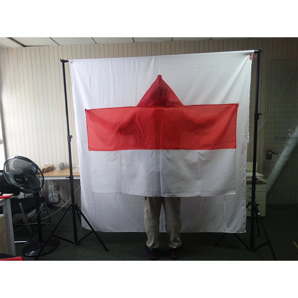 3x5ft  Football Match Custom Logo Cheering Fan Cape Body Flag Monaco National Flag Cloak