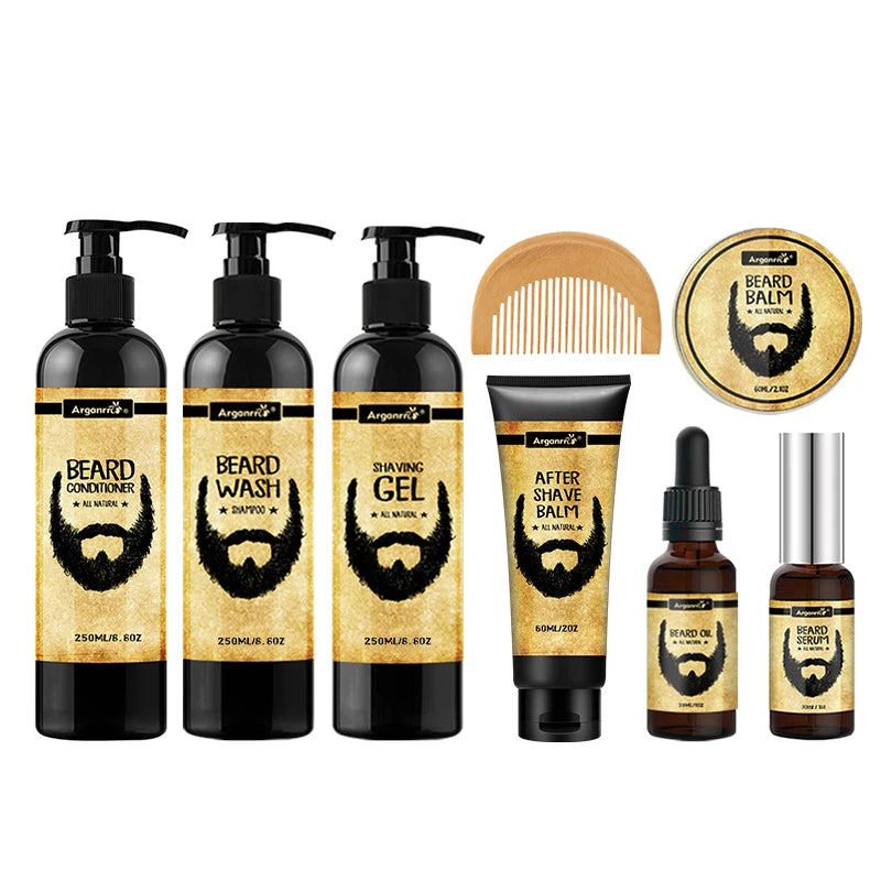BARBERBATTLE Private Label Custom Scent Moisturize Rough and Dry Beard Shampoo and Conditioner for Men Beard