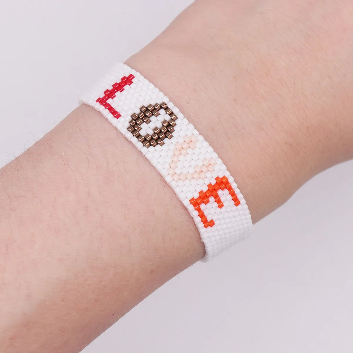 Handmade Bohemian Style Adjustable Women's Bracelet Miyuki Beaded Fashion Custom Letter Bracelet with English Letters for Couple