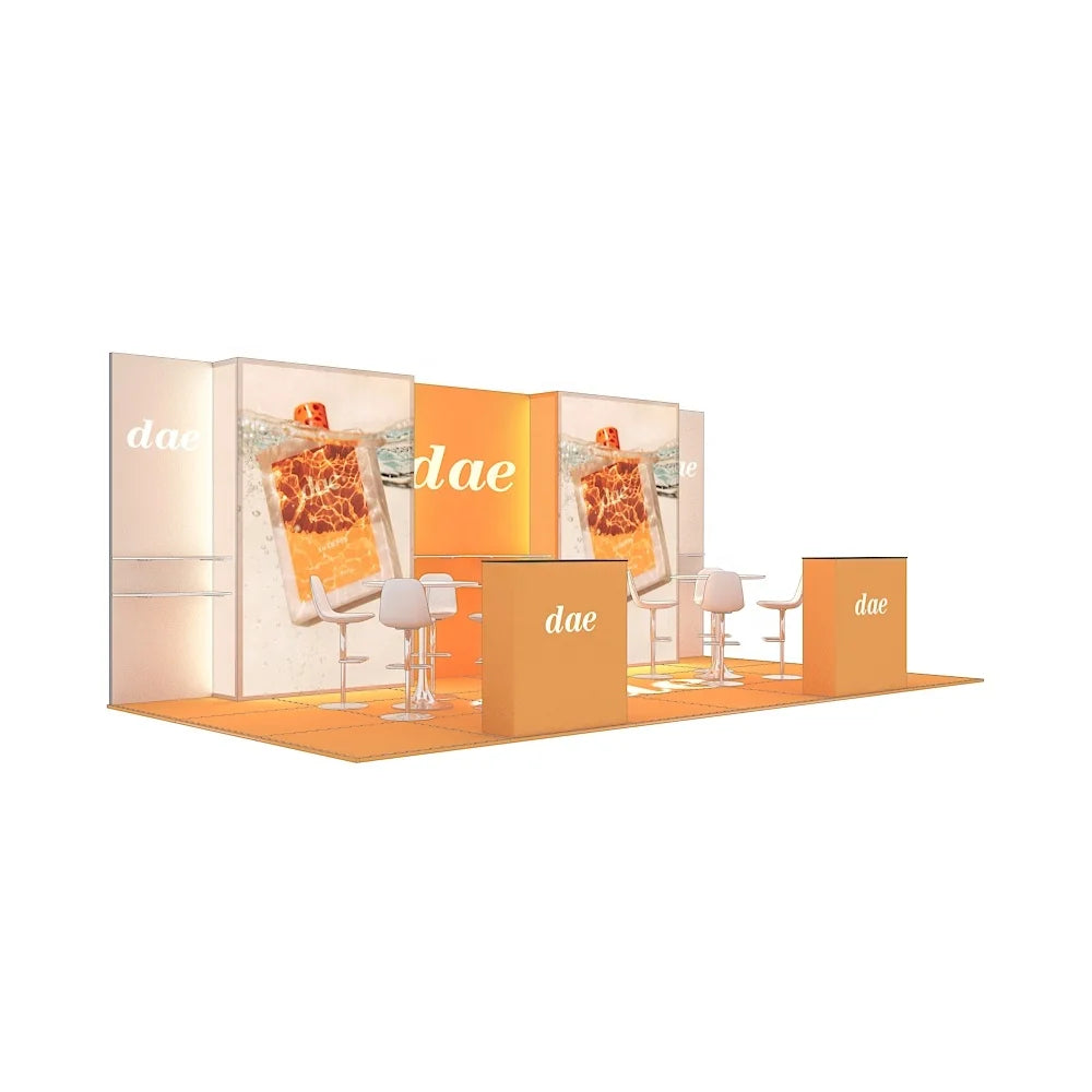 10x20 Custom Aluminum Easy Setup Light Weight Portable Advertising Trade Show Booth Exhibition