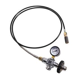 50inch Refill Station Hose G5/8-14 with Female Quick Disconnect Diving air tank Fill Station Hose 6000psi Pressure Gauge