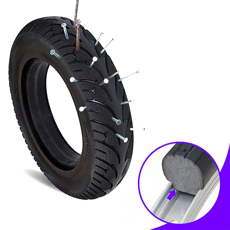 Superbsail 10 Inch Hollow Non-Pneumatic Scooter Non-slip Solid Tyre Wheel Electric Scooter Replace for Xiaomi M365 Tire